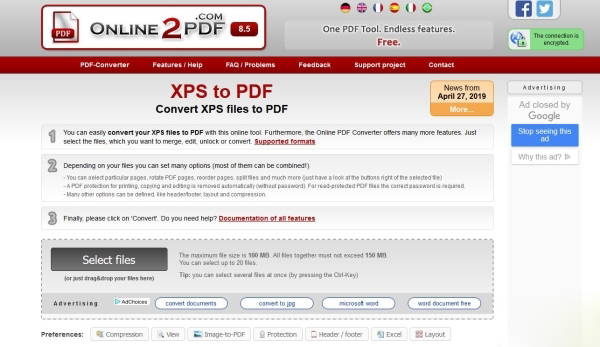 نرم افزار تبدیل فرمت XPS به PDF (برای ویندوز)