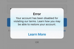 خطای our terms) your account has been disabled for violating) | پشتیبان رایانه